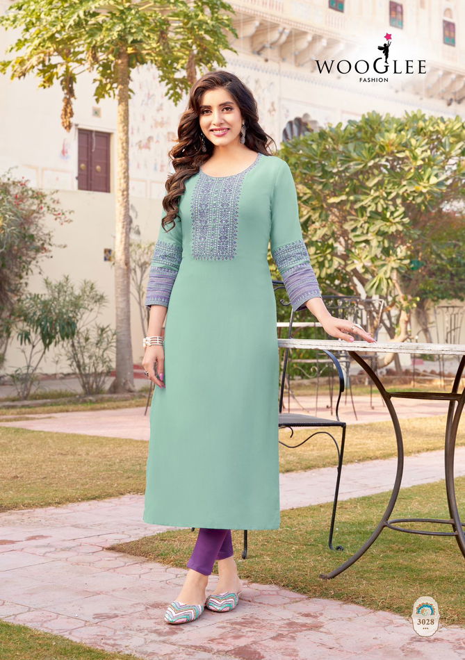 Salonee Vol 6 By Wooglee Fancy Rayon Kurtis Wholesale Shop In Surat
